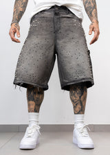 Bermuda Denim bicolor Strass  Perle