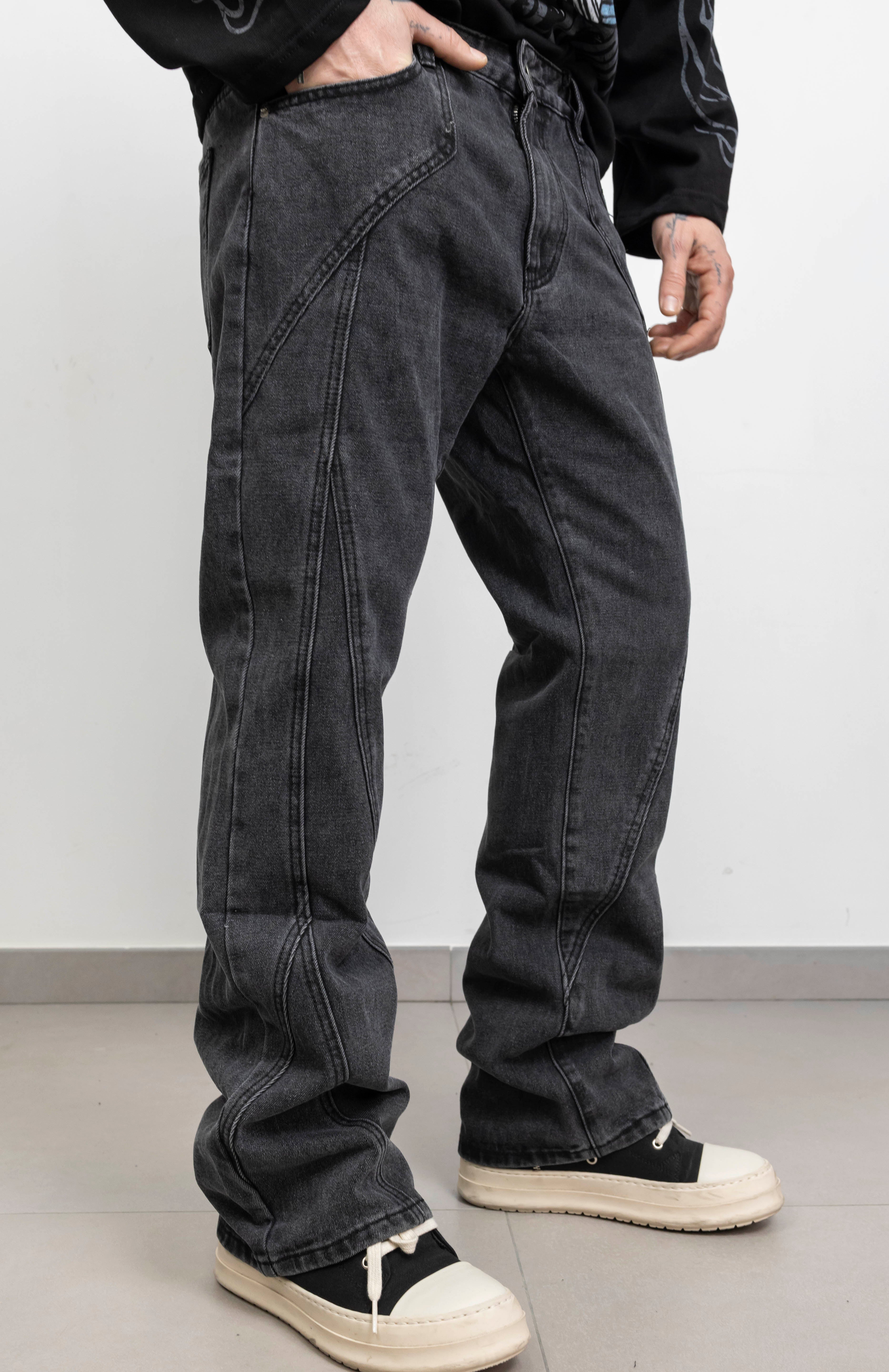 Baggy grey always cuciture esterne