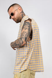 Camicia Smanicata ragnatela con Applicazioni Strass