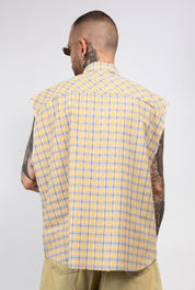 Camicia Smanicata ragnatela con Applicazioni Strass