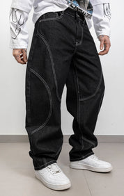 Baggy wave cuciture esterne