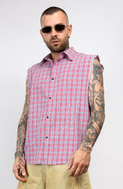 Camicia Smanicata ragnatela con Applicazioni Strass