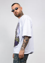 T-Shirt Oversize Present Day 24 con brillantini