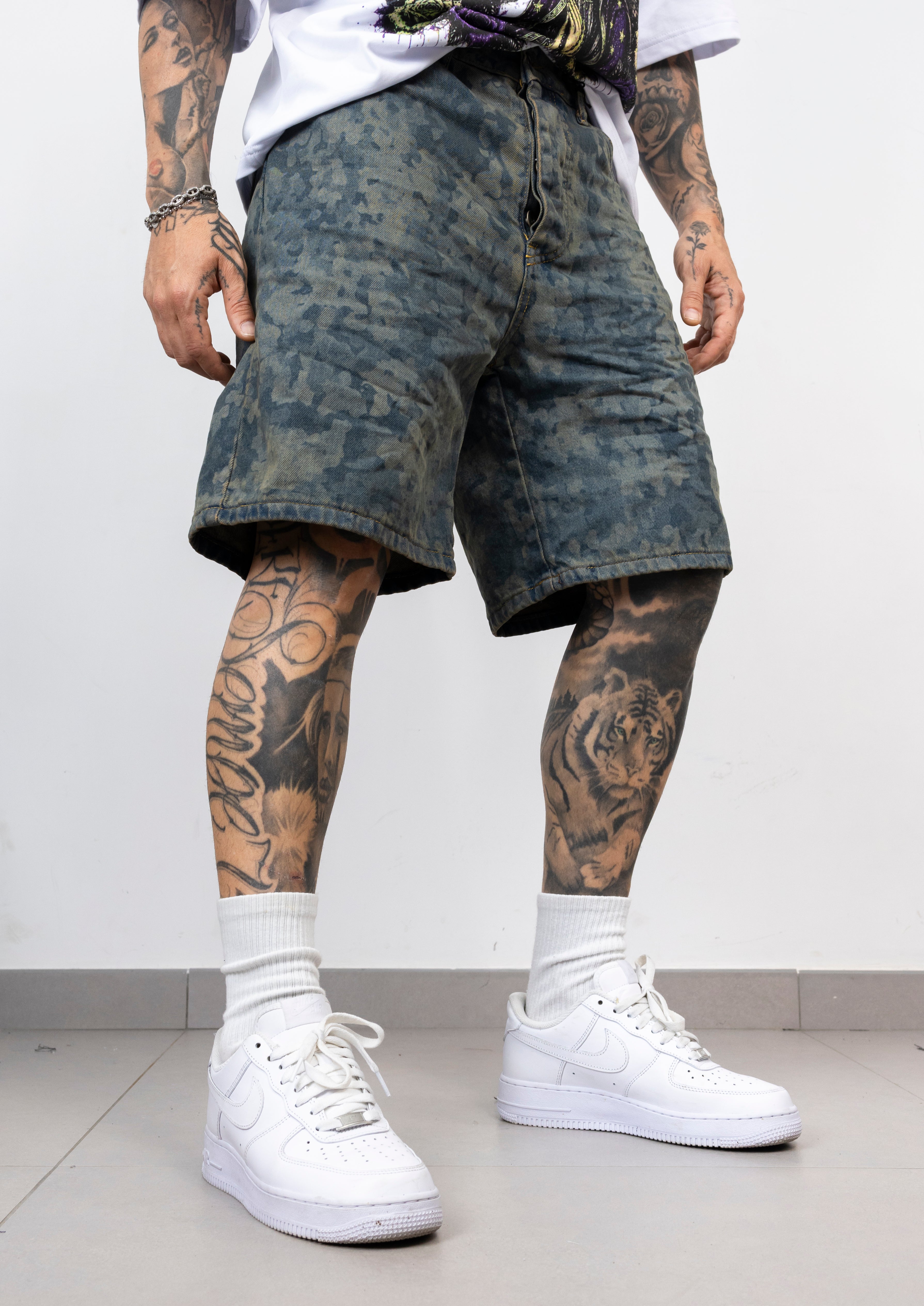 Bermuda Denim Camouflage Blu dependencia