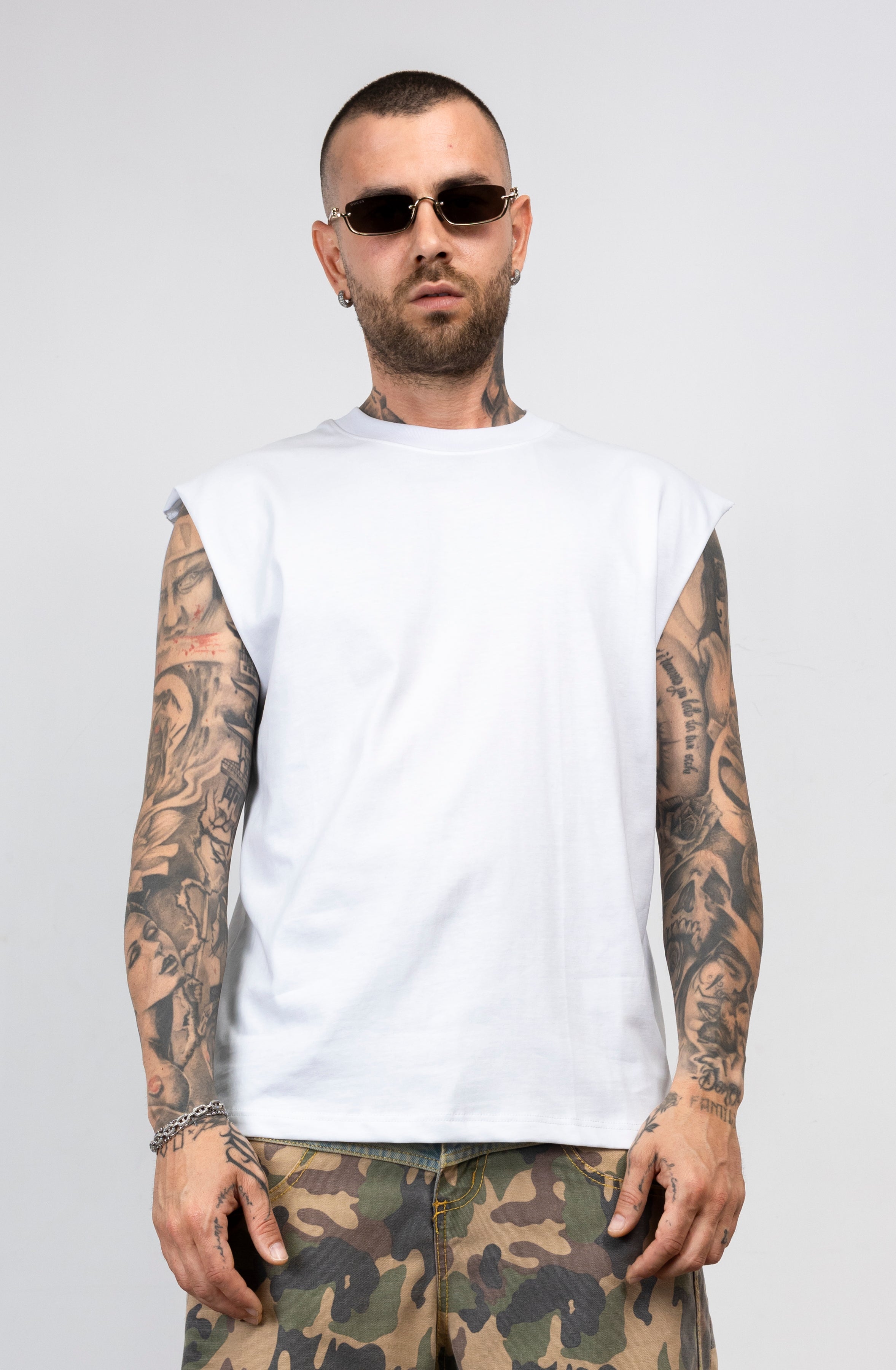 T-Shirt Oversize Smanicata  Vive Feliz