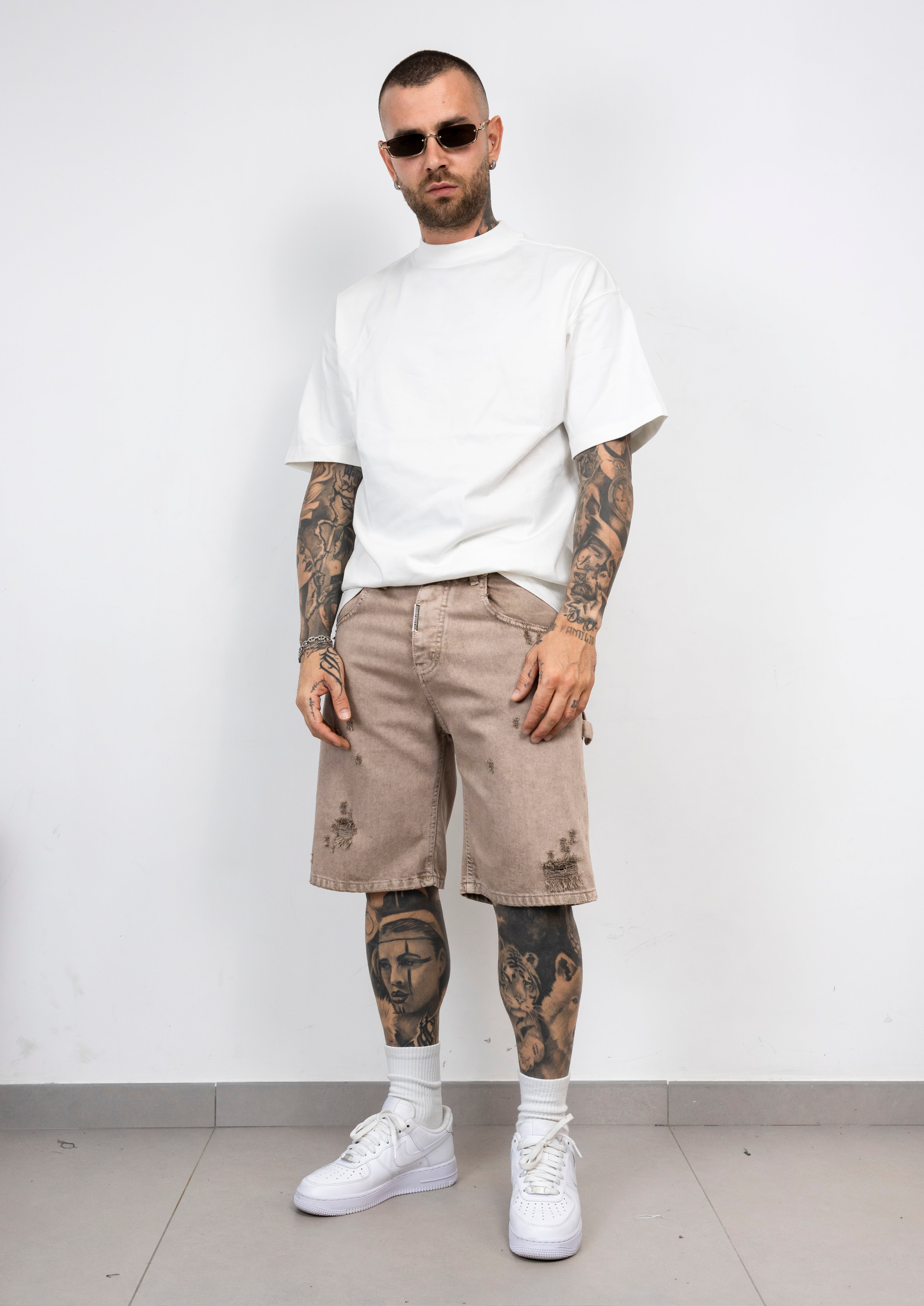 Bermuda Denim Destroyed