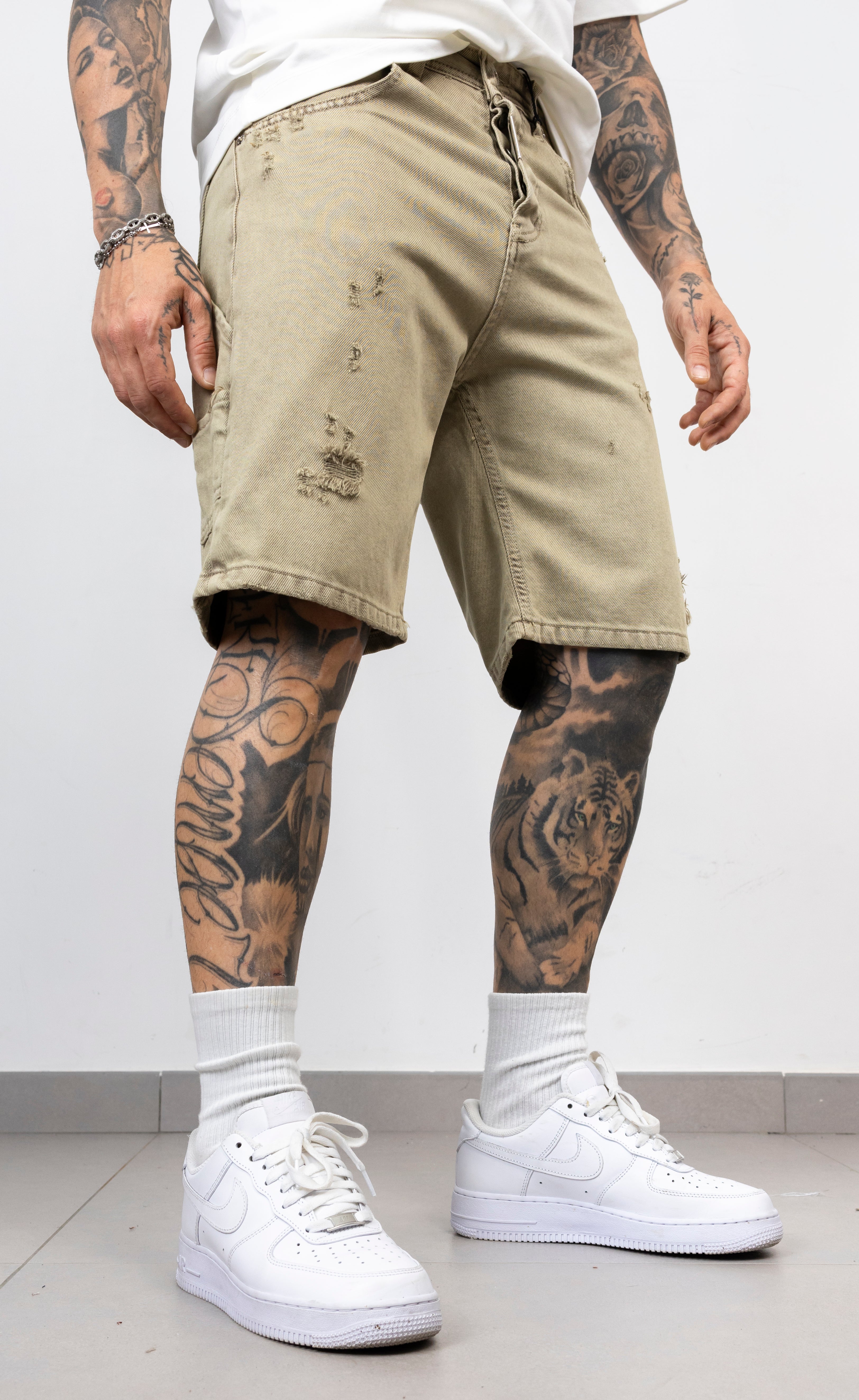 Bermuda Denim Destroyed