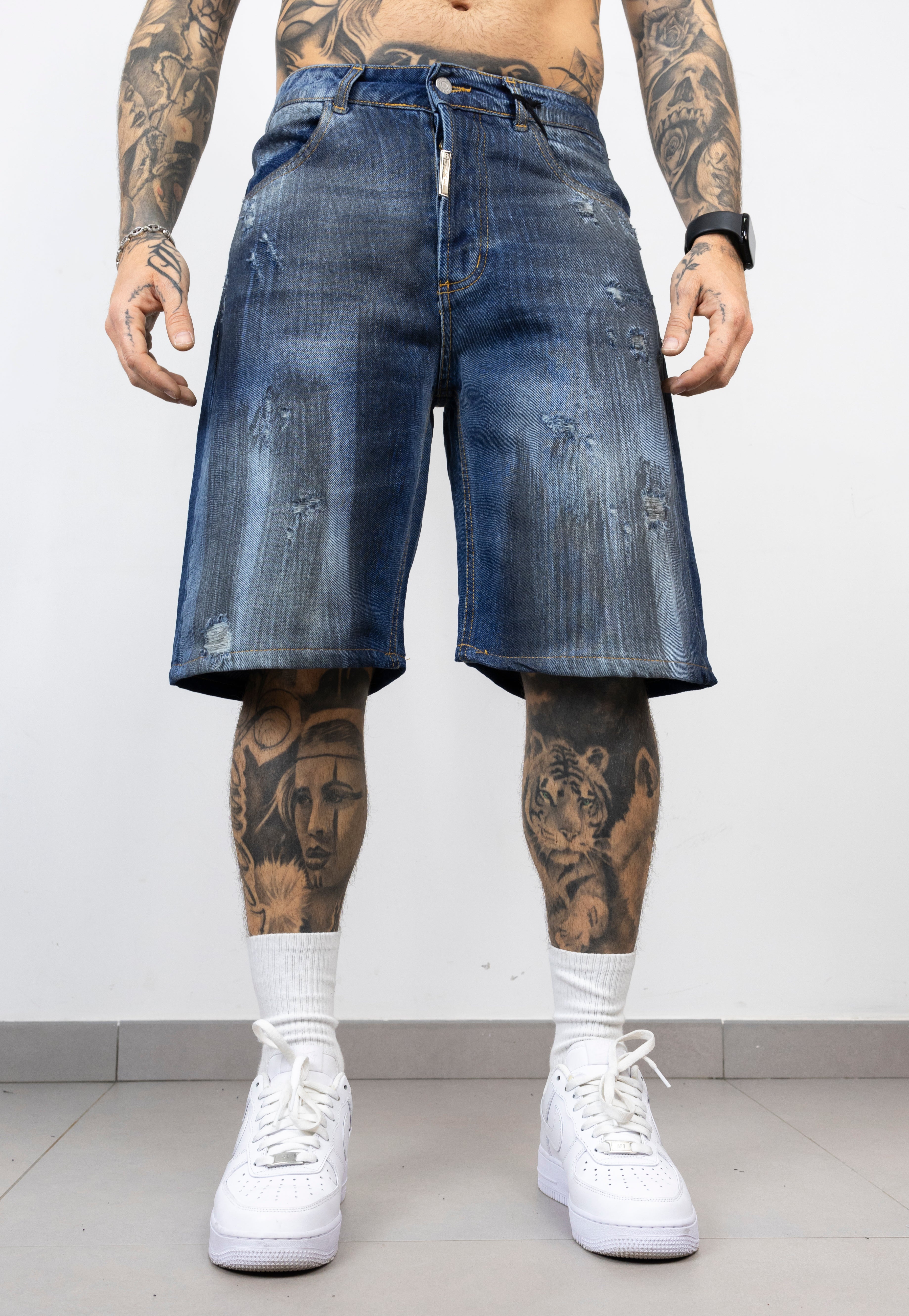 Bermuda graffiato black