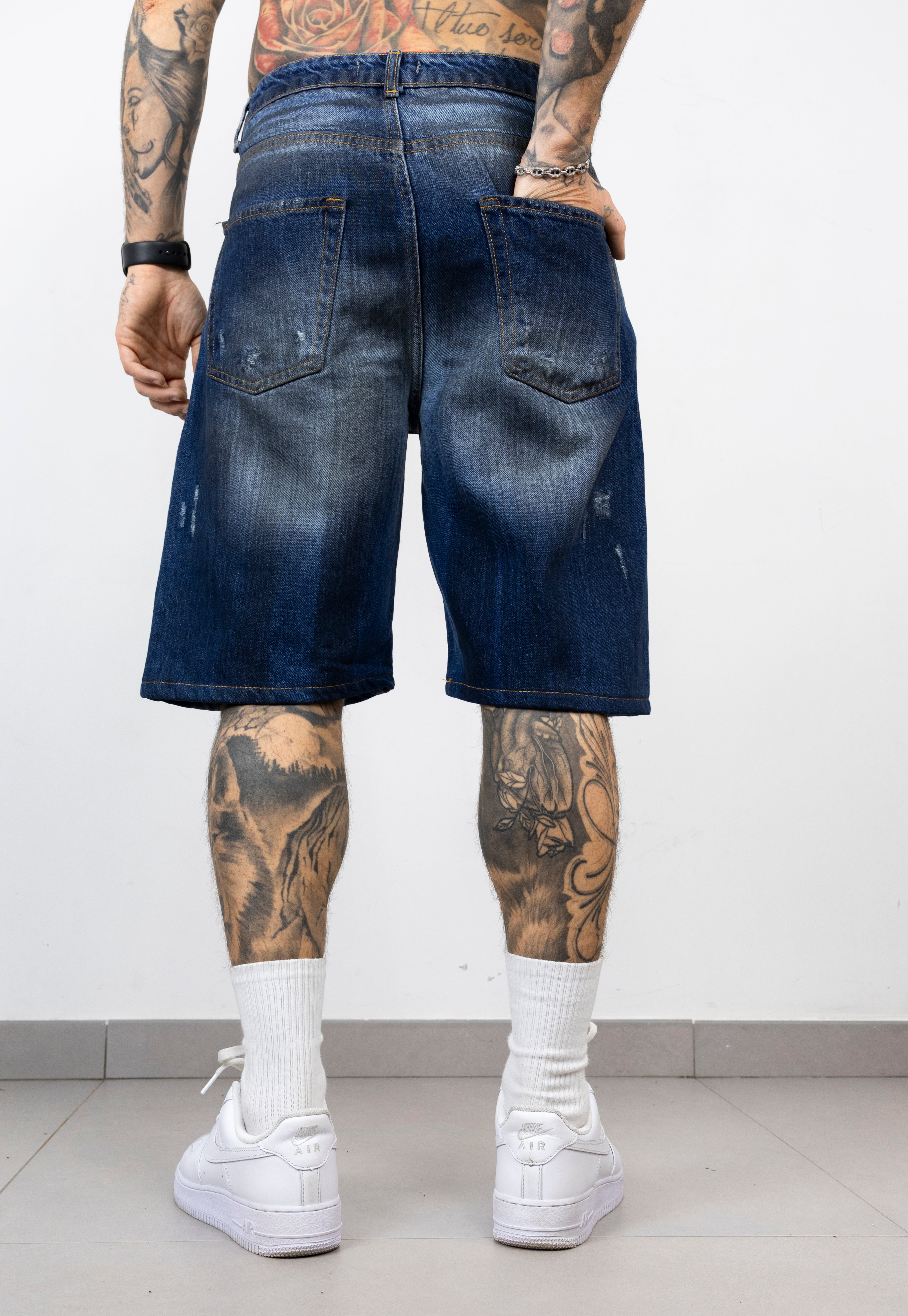 Bermuda graffiato black