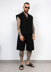 Coordinato camicia smanicate e bermuda