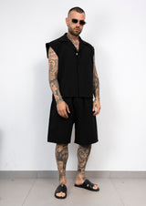 Coordinato camicia smanicate e bermuda
