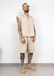 Coordinato camicia smanicate e bermuda