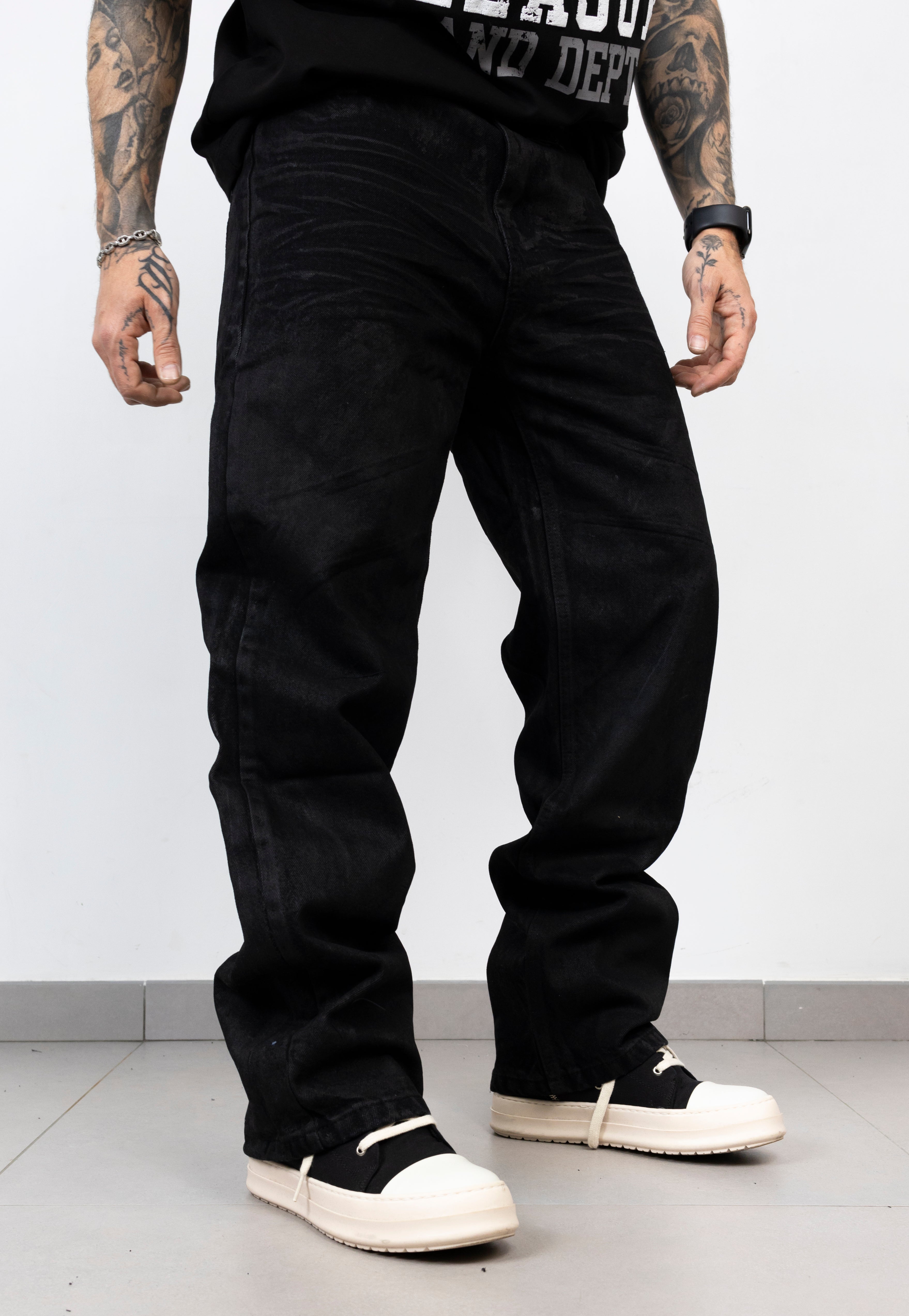 Baggy spalmato verniciato black