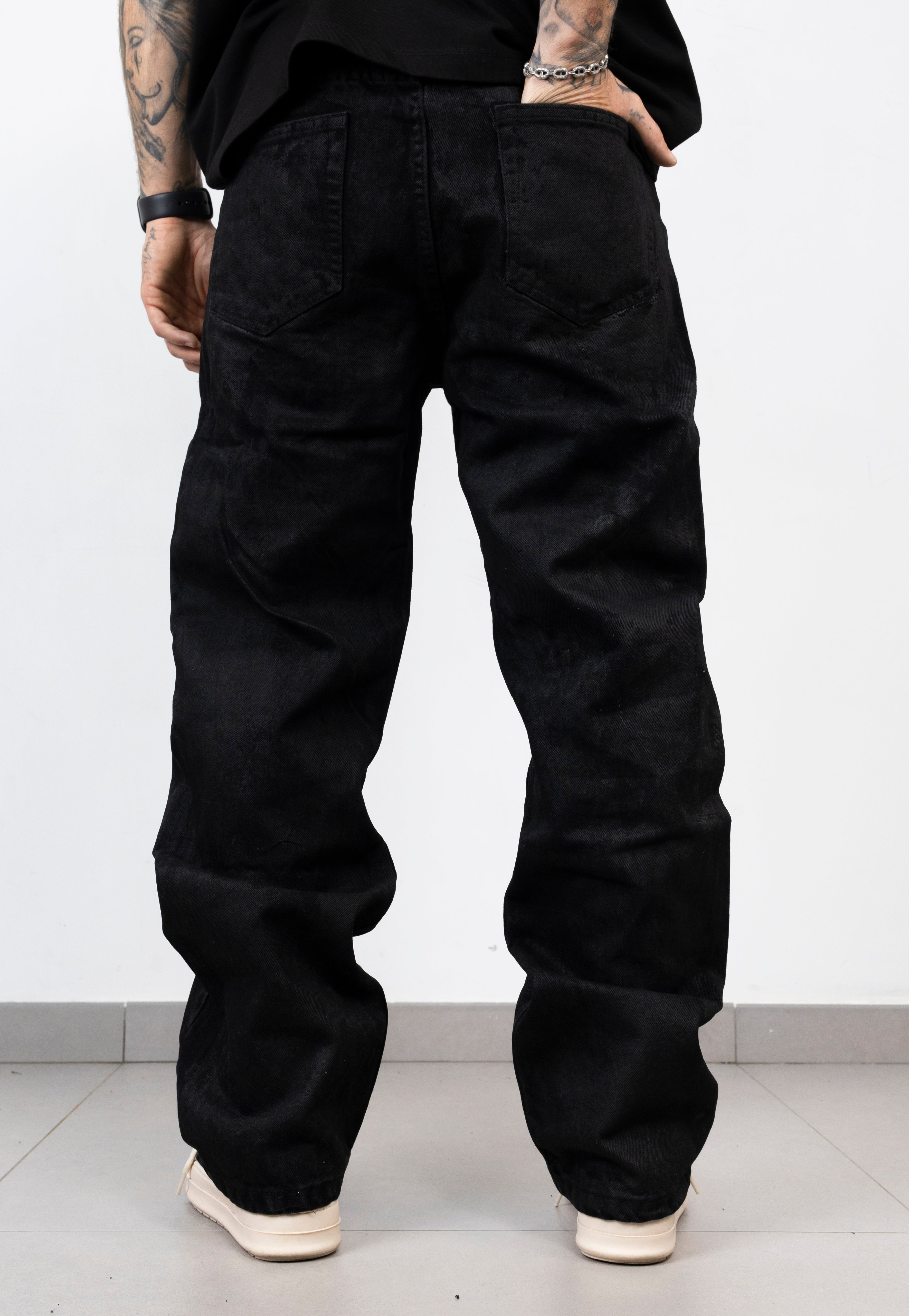 Baggy spalmato verniciato black