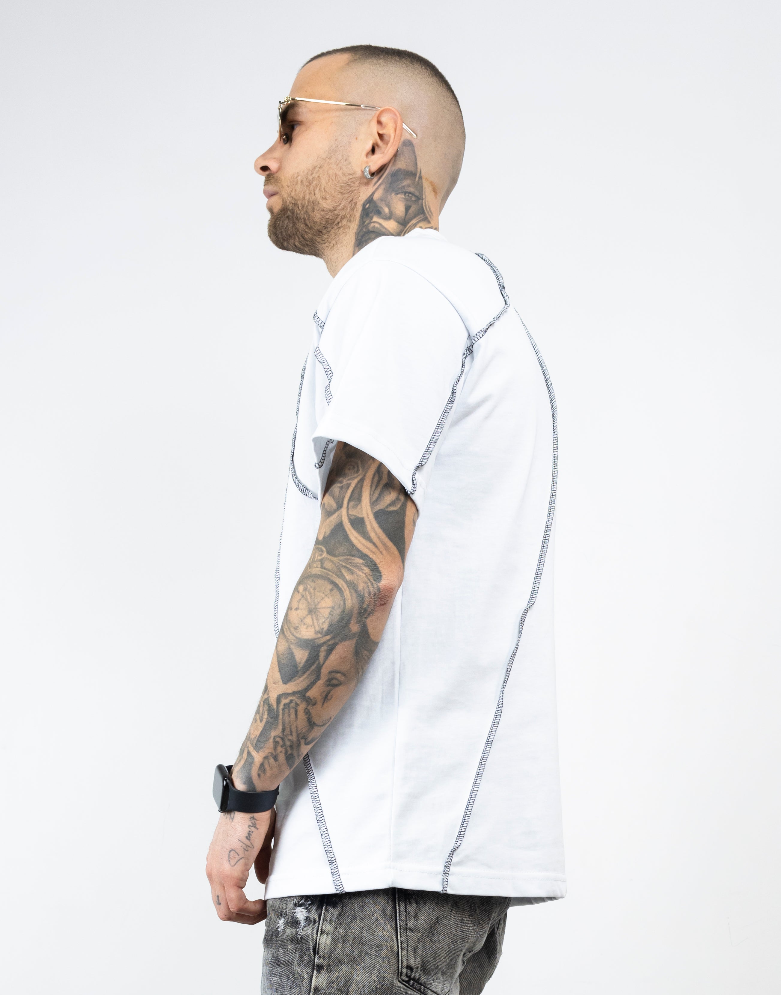t-shirt cuciture contrast PD