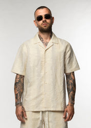 Coordinato in lino camicia e bermuda