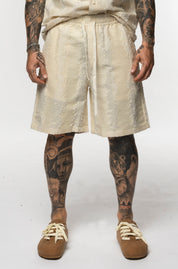 Coordinato in lino camicia e bermuda