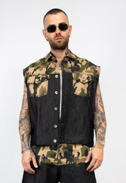 Coordinato Denim & Camouflage giromanica