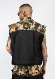Coordinato Denim & Camouflage giromanica