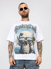 T-Shirt Oversize Present Day Skull Graphic