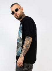 T-Shirt Oversize Present Day Skull Graphic