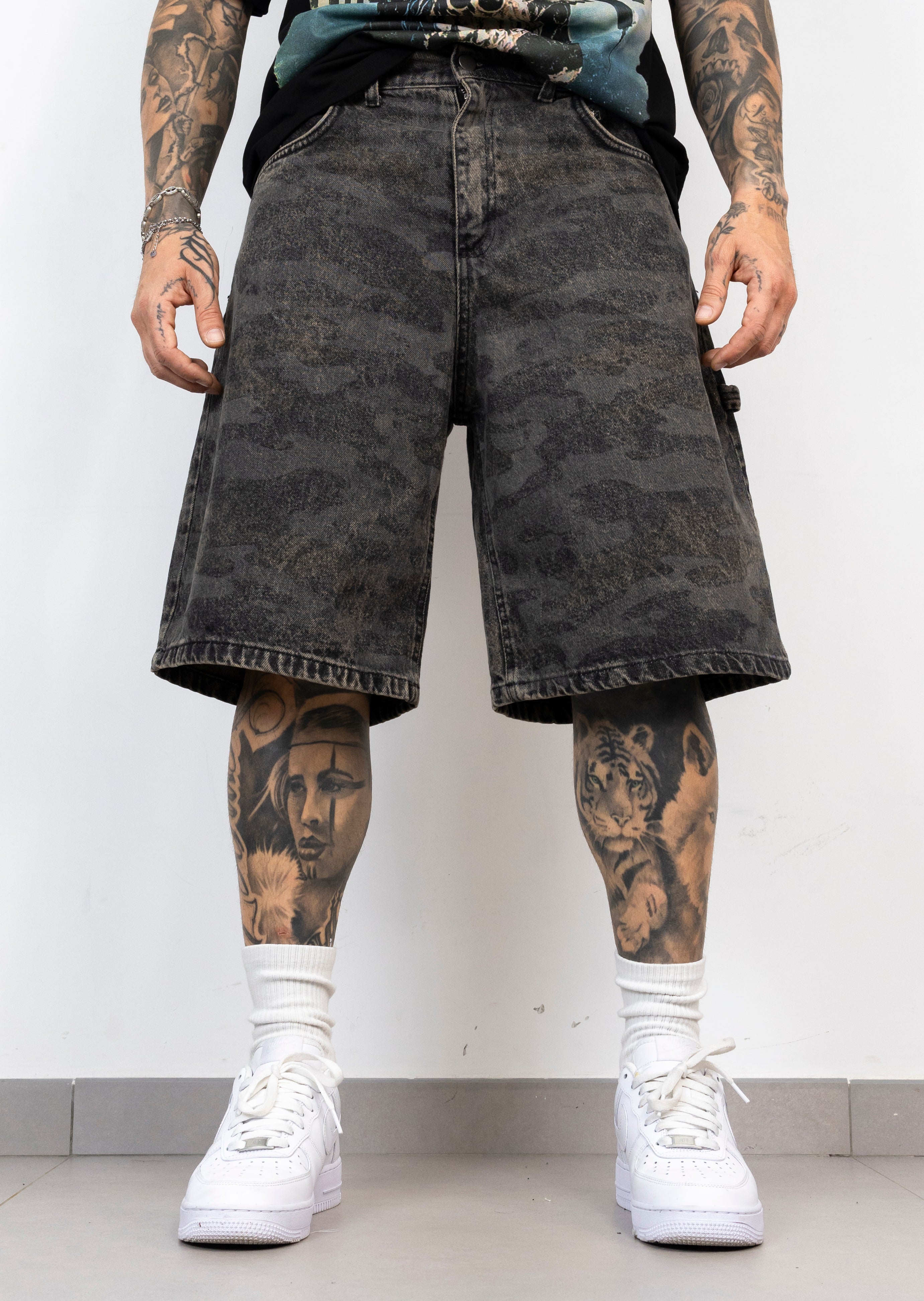 Bermuda Denim Cargo Camo present day