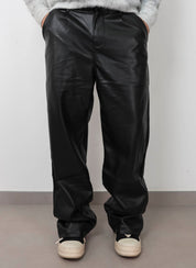 Pant eco pelle black