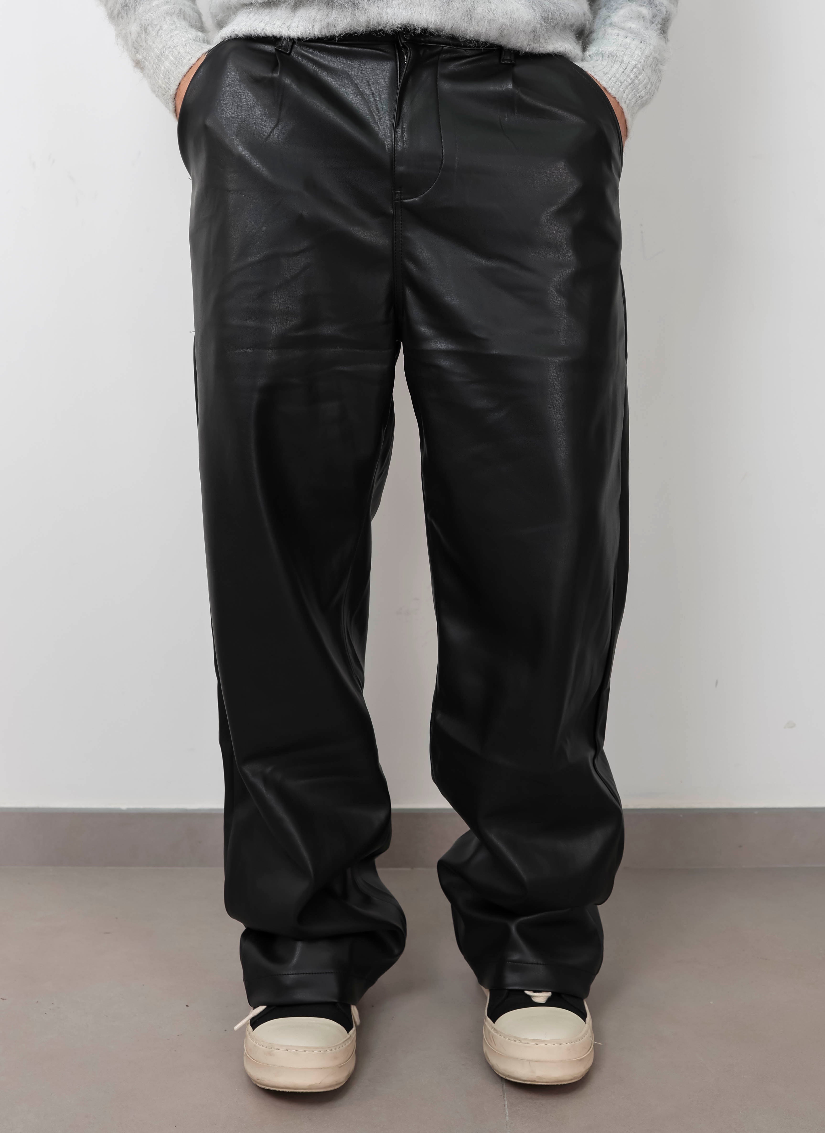 Pant eco pelle black