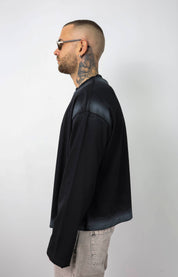 T-shirt long sleeve sfumata