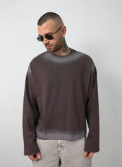 T-shirt long sleeve sfumata