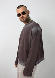 T-shirt long sleeve sfumata