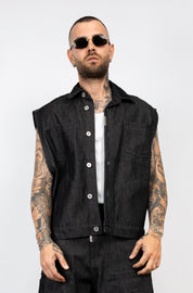 Coordinato Denim Cargo Sleeveless