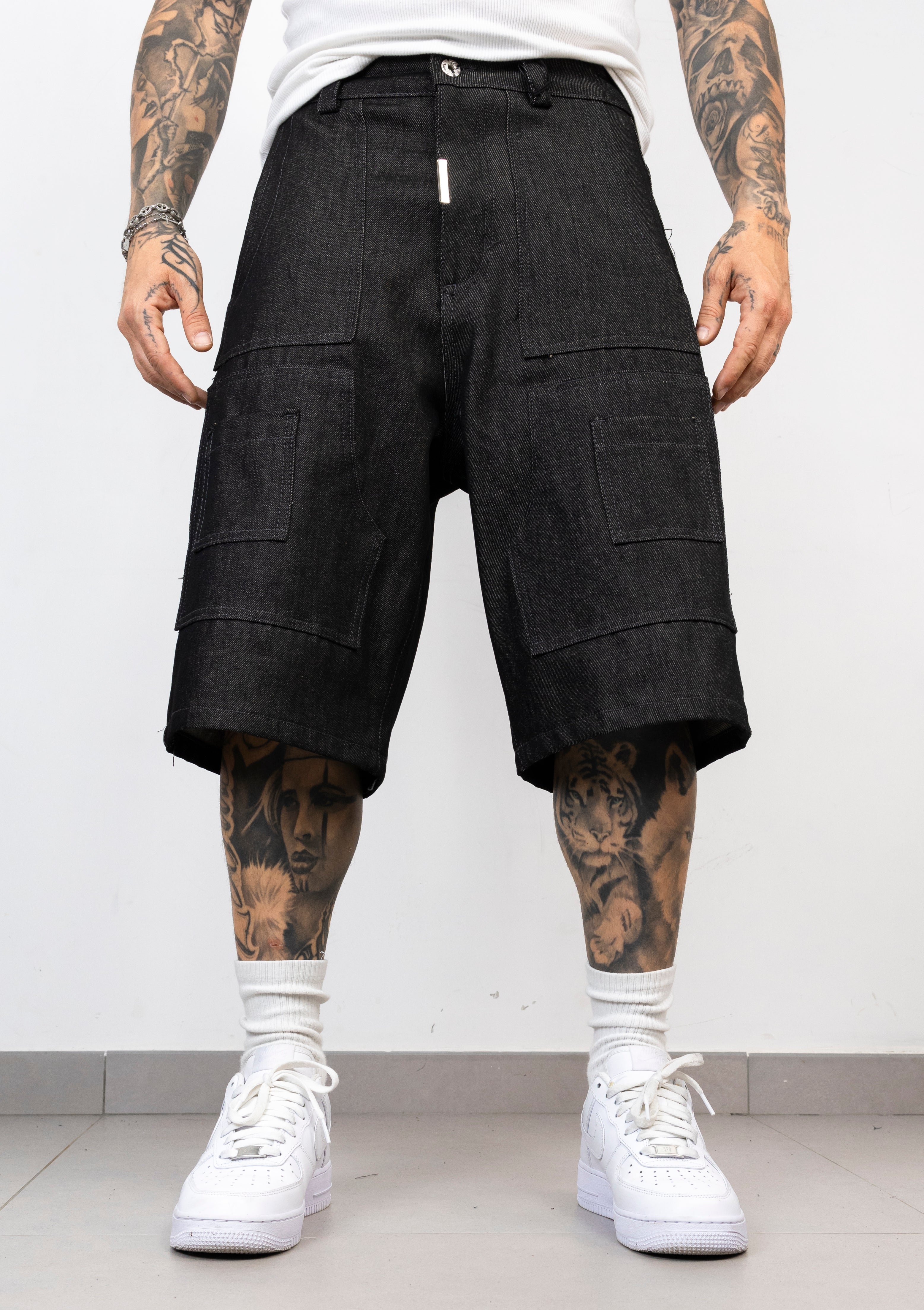 Coordinato Denim Cargo Sleeveless