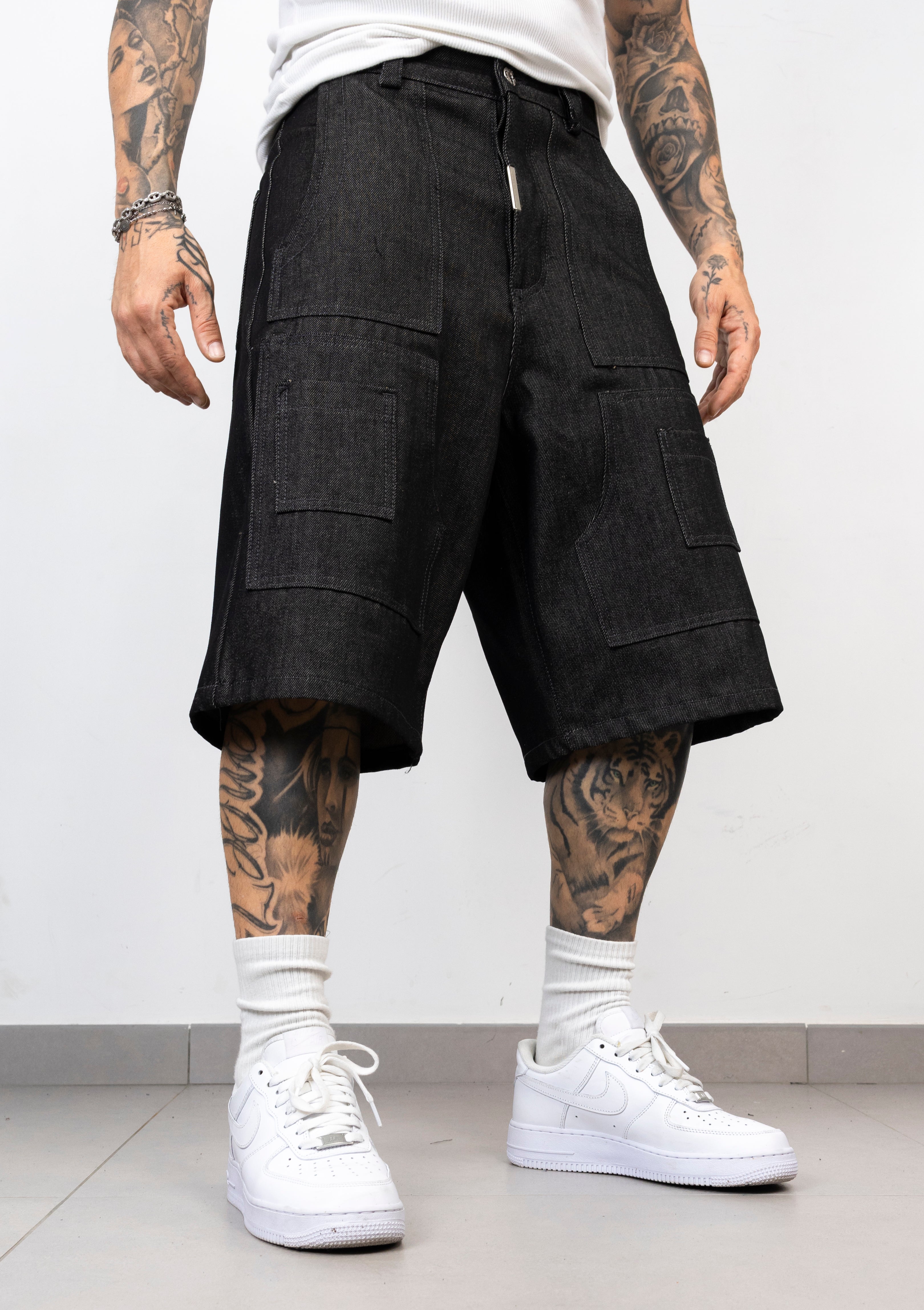 Coordinato Denim Cargo Sleeveless