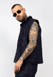 Coordinato Denim Cargo Sleeveless