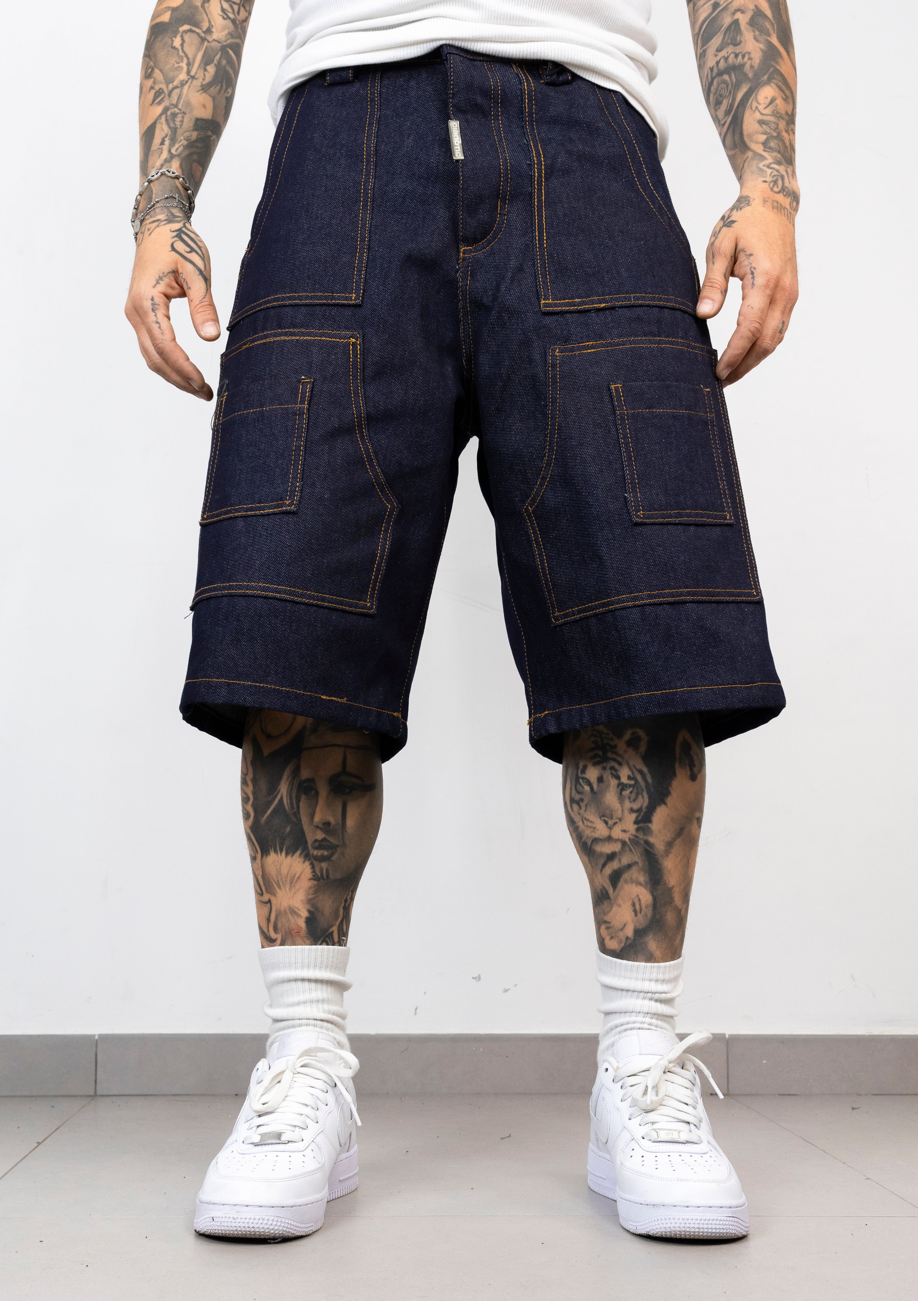Coordinato Denim Cargo Sleeveless