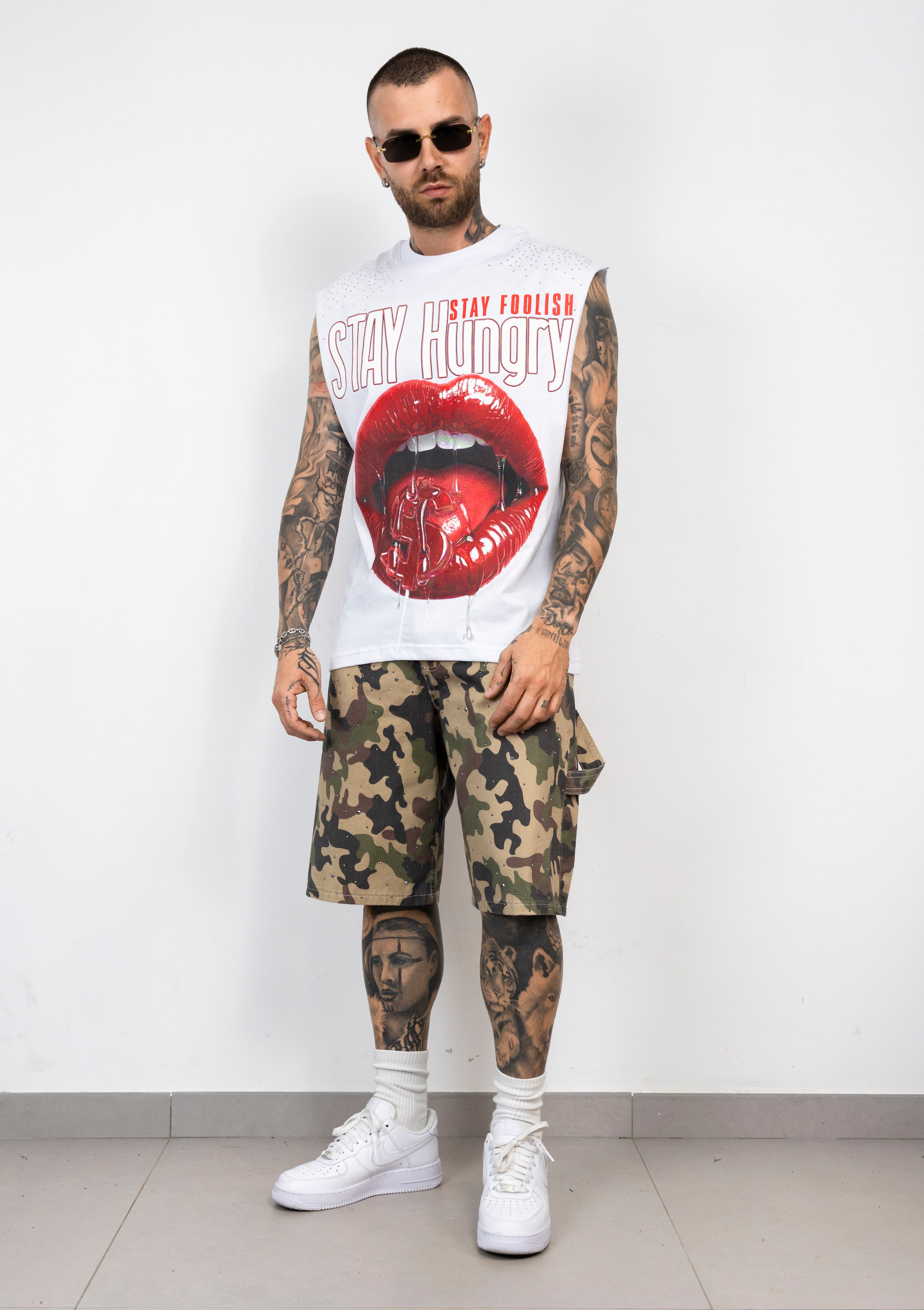 T-Shirt Smanicata Stay Hungry
