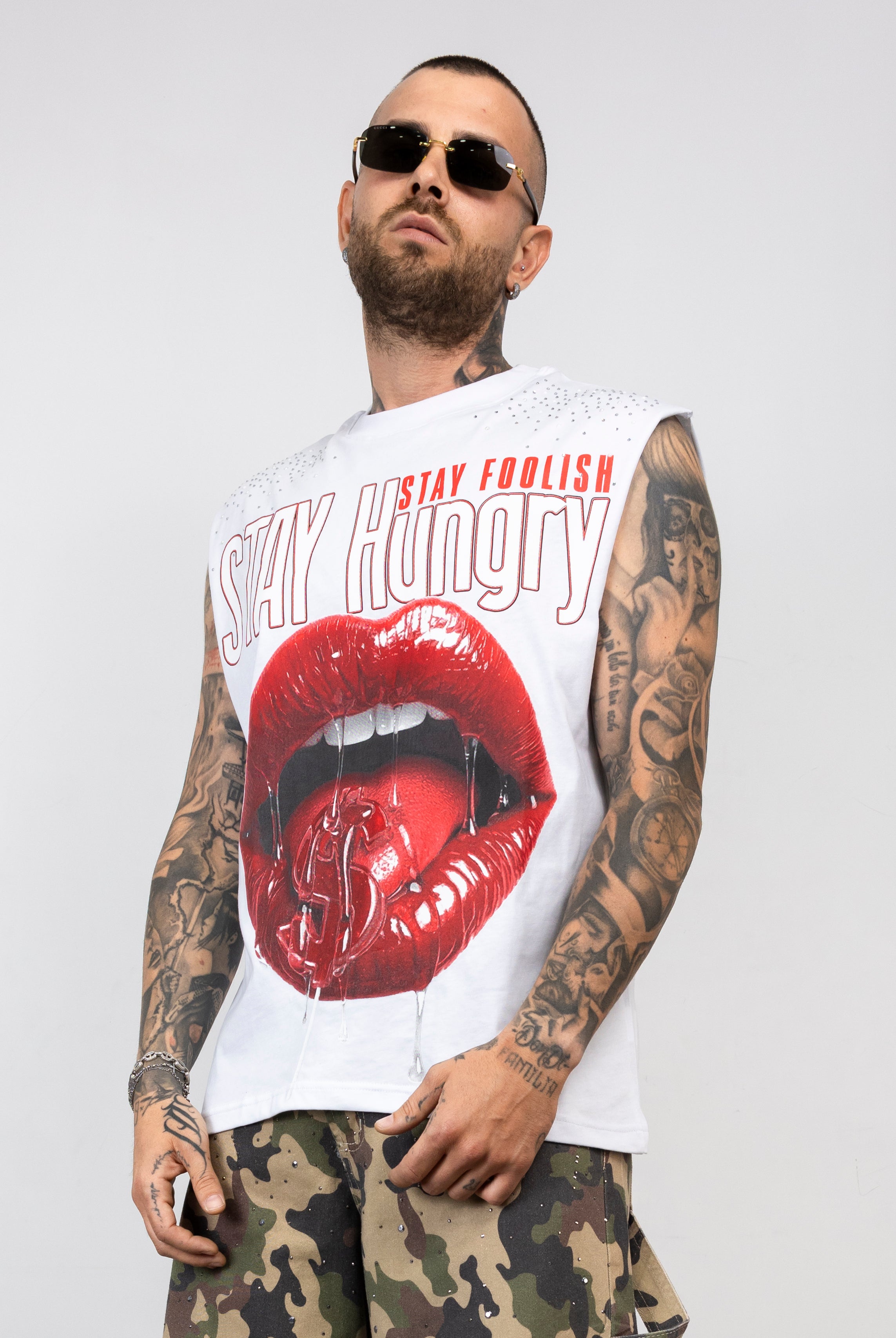 T-Shirt Smanicata Stay Hungry