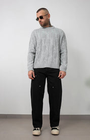 Pull regolar treccia