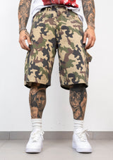 Bermuda Cargo Camouflage con Strass