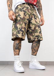 Bermuda Cargo Camouflage con Strass