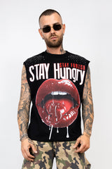 T-Shirt Smanicata Stay Hungry