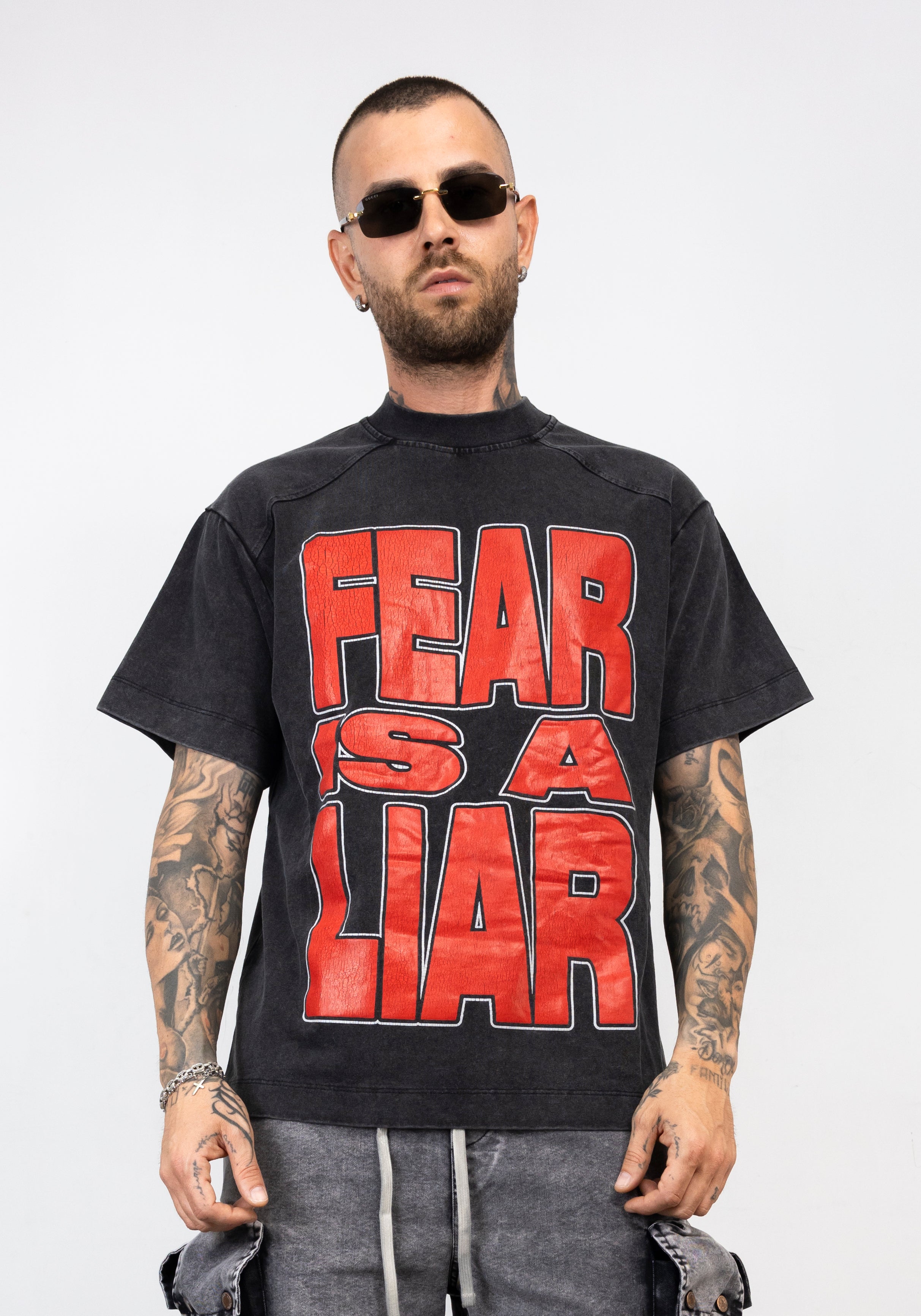 T-Shirt Oversize Fear Is A Liar