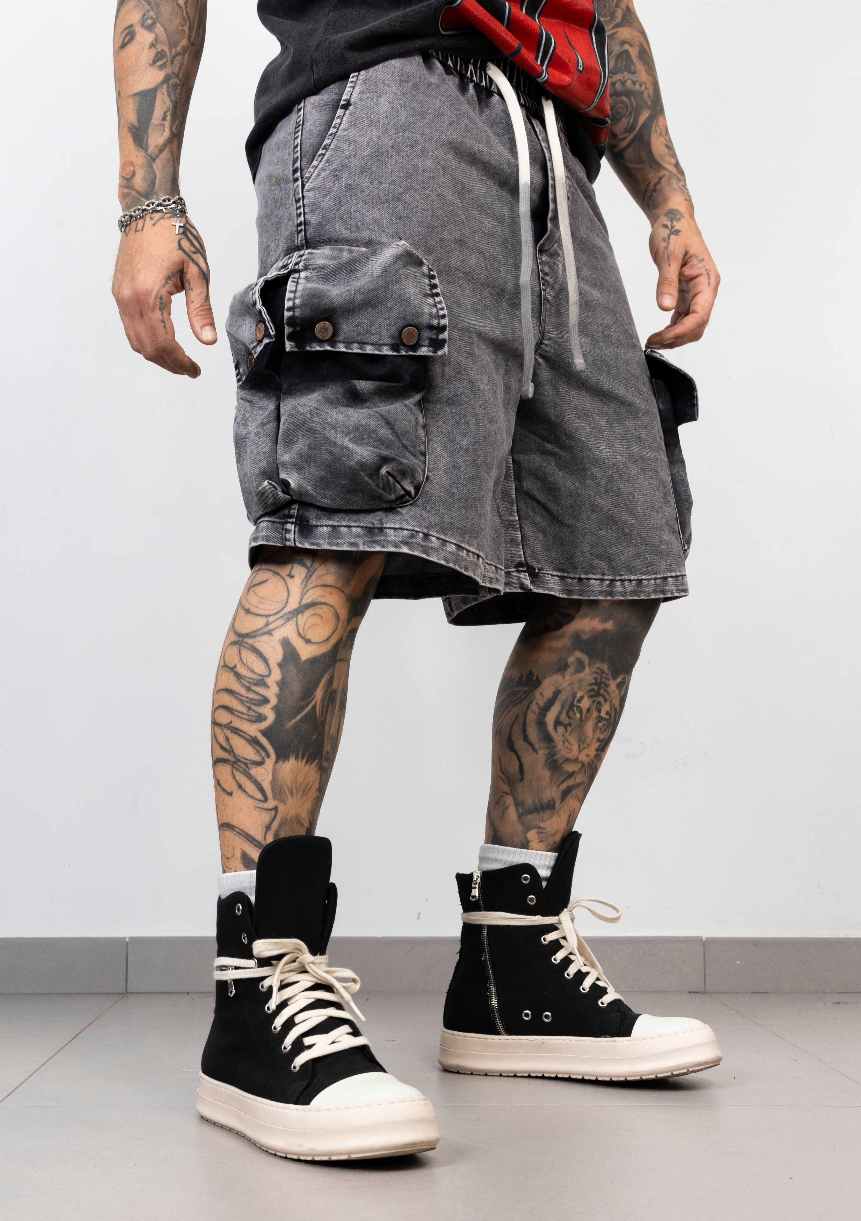 Bermuda Cargo Denim Washed 2.0