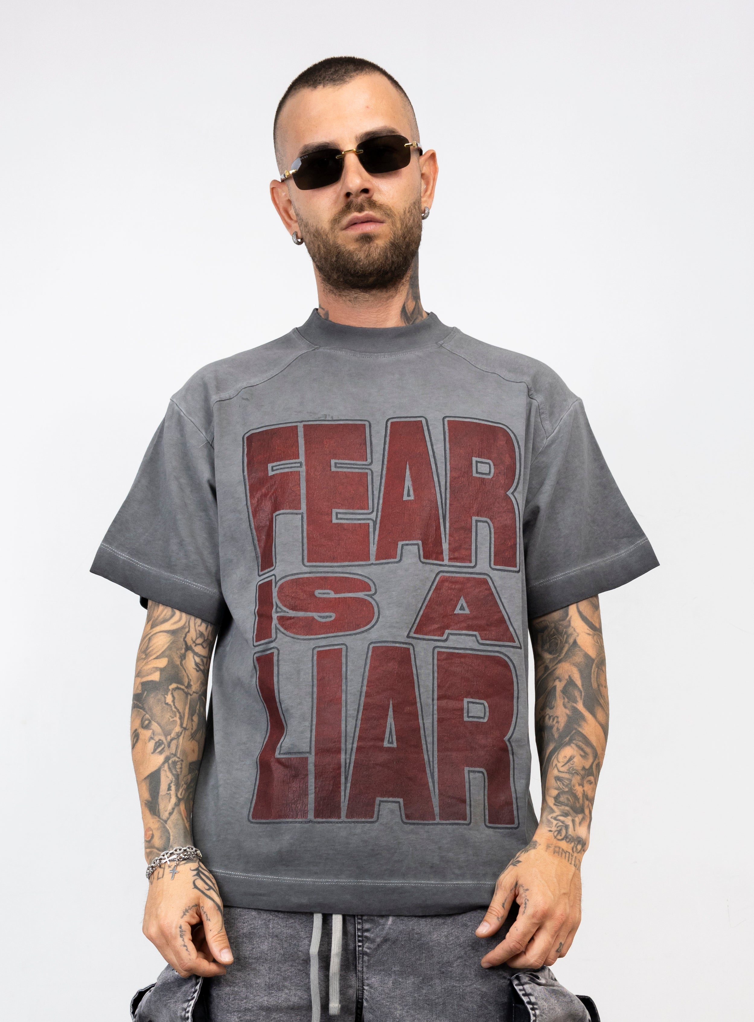 T-Shirt Oversize Fear Is A Liar