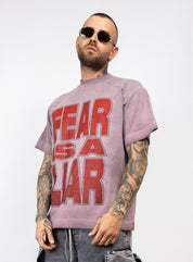 T-Shirt Oversize Fear Is A Liar
