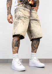 Bermuda Denim Effetto Vintage Destroyed