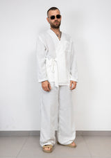 Coordinato in Lino Kimono