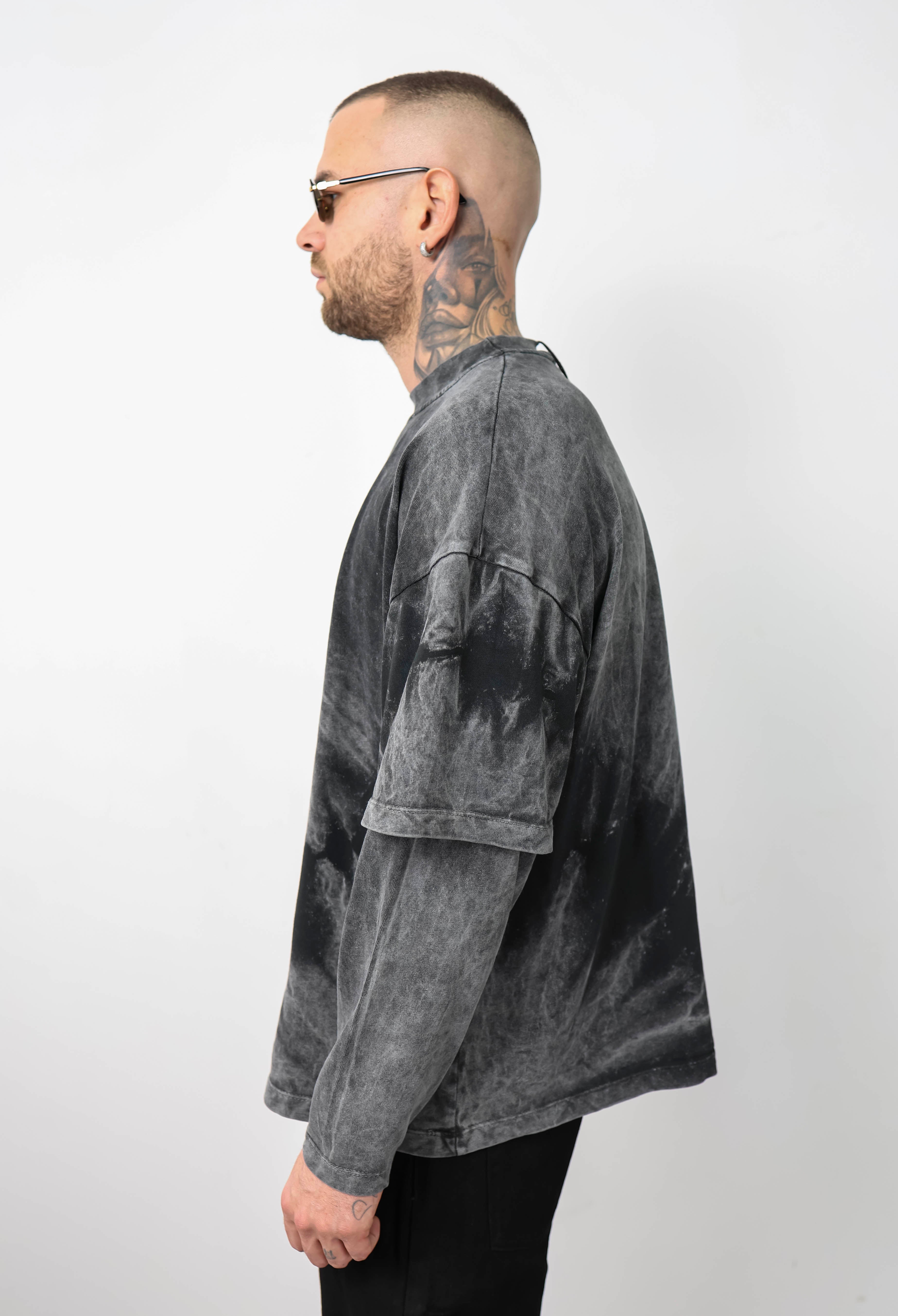 T-shirt double long sleeve lv legature