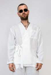 Coordinato in Lino Kimono